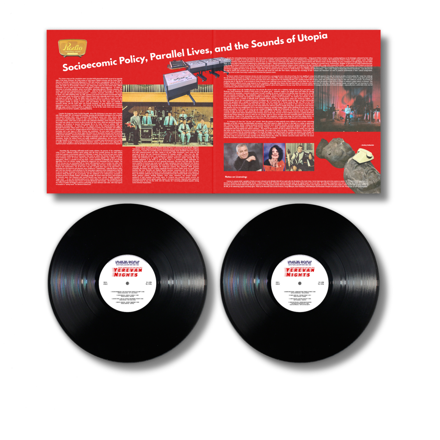*PREORDER* [DSC004] Various Artists - Yerevan Nights (Soviet Armenian Cit Pop 1986-1992) 2x12" Gatefold Double-LP with Obi sleeve and more!