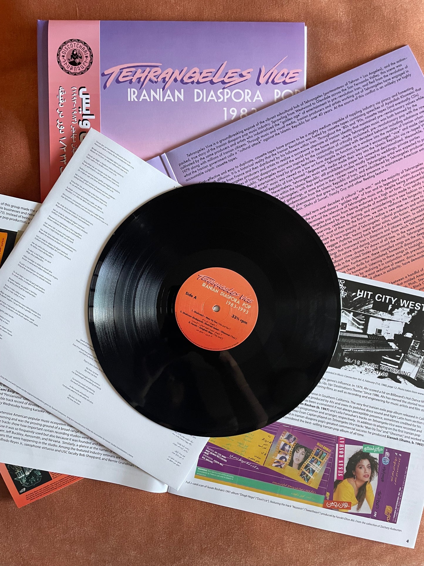 [DSC002] Various Artists - Tehrangeles Vice (Iranian Diaspora Pop 1983-1993) 2x12" Double-LP Gatefold with Obi sleeve and more!