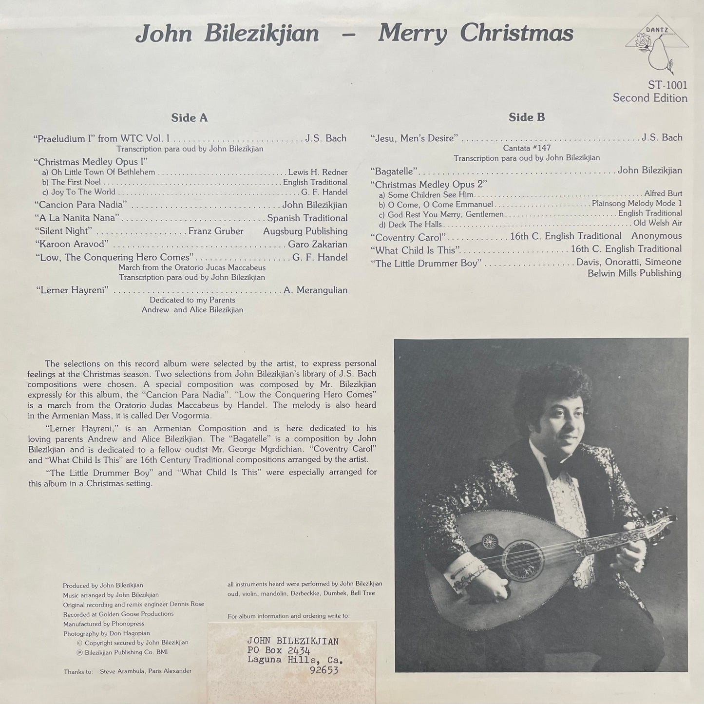 Bilezikjian Holiday Bundle (Merry Christmas [1976] 12" LP + Something Different [1970] 7" 45 RPM)